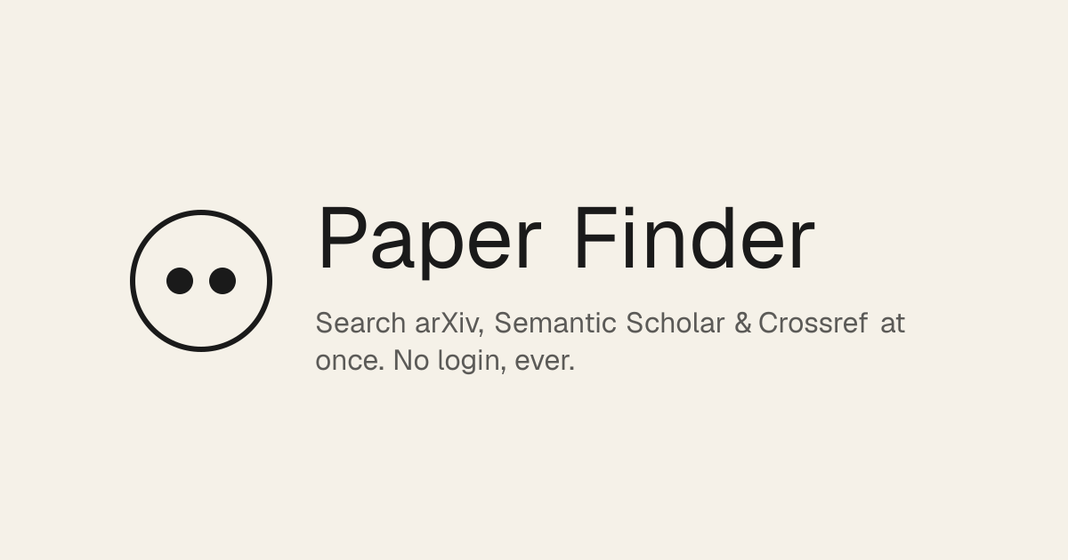 I built a free research paper search tool that runs AI ranking on-device (no account, open source) logo